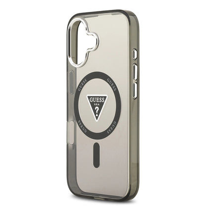 MagSafe futrola za Apple iPhone 17, Guess, IML Gradient Triangle Logo, Crna