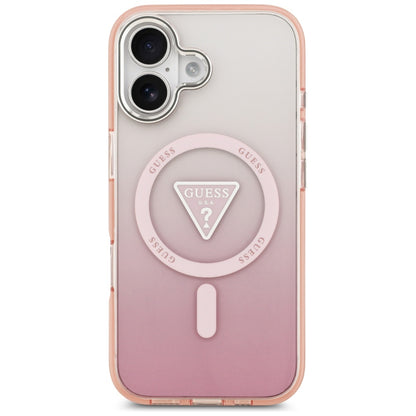 MagSafe futrola za Apple iPhone 17, Guess, IML Gradient Triangle Logo, Roza