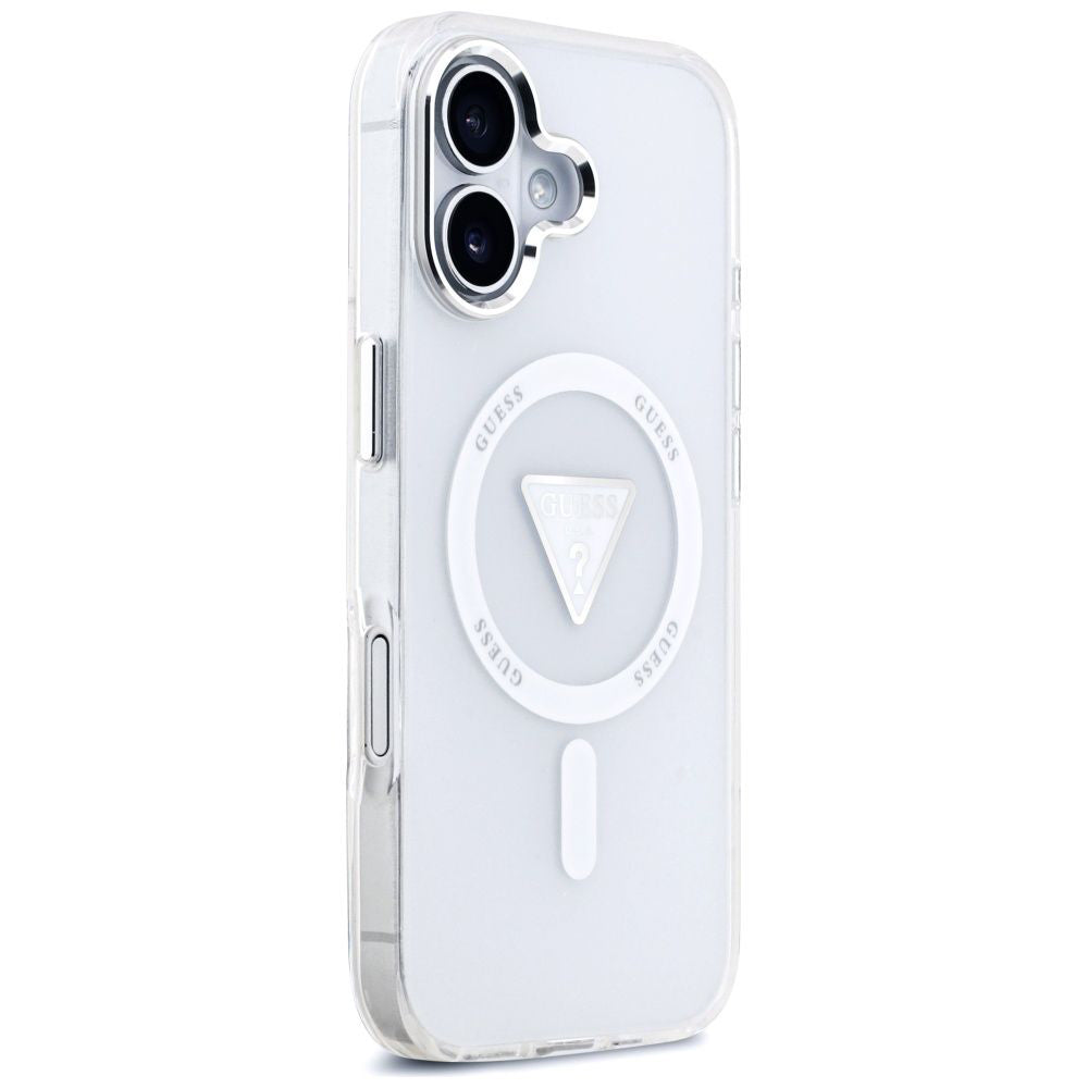 MagSafe futrola za Apple iPhone 17, Guess, IML Gradient Triangle Logo, Prozirna