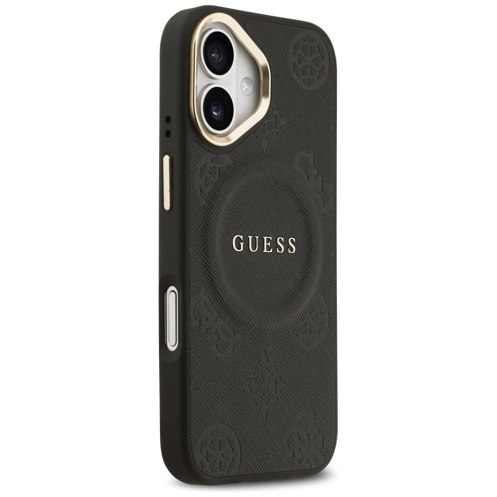 MagSafe futrola za Apple iPhone 17, Guess, Peony Hot Stamp, Crna