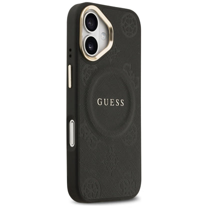 MagSafe futrola za Apple iPhone 17, Guess, Peony Hot Stamp, Crna