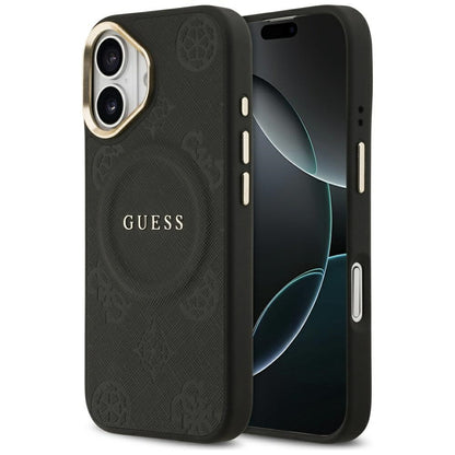 MagSafe futrola za Apple iPhone 17, Guess, Peony Hot Stamp, Crna