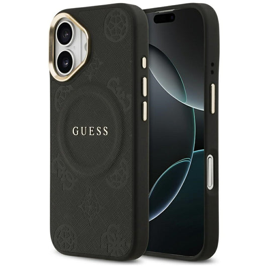 MagSafe futrola za Apple iPhone 17, Guess, Peony Hot Stamp, Crna