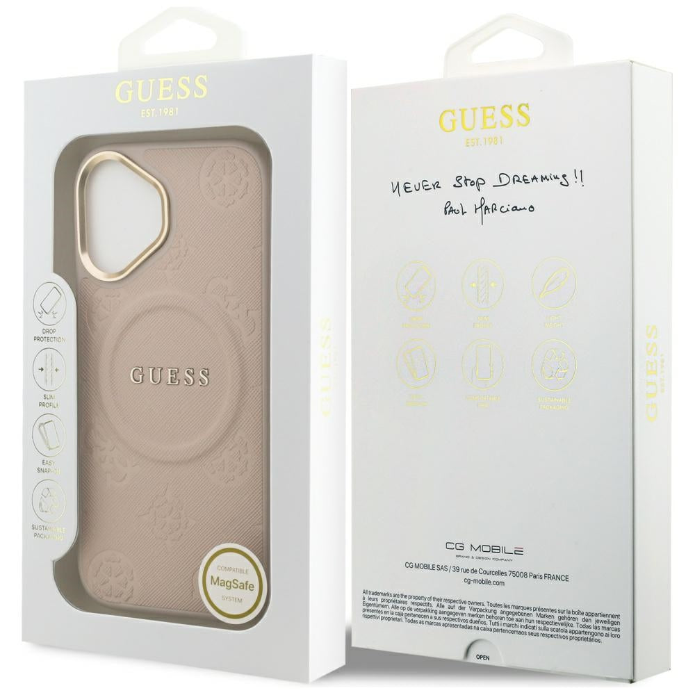 MagSafe futrola za Apple iPhone 17, Guess, Peony Hot Stamp, Roza