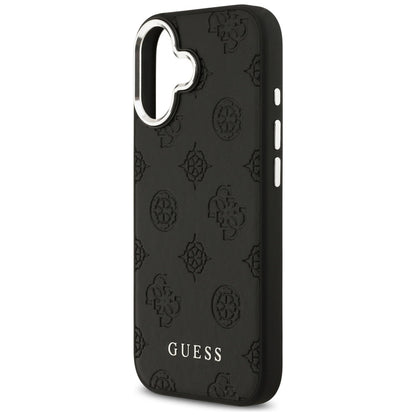 MagSafe futrola za Apple iPhone 17, Guess, Peony Hot Stamp Script, Crna