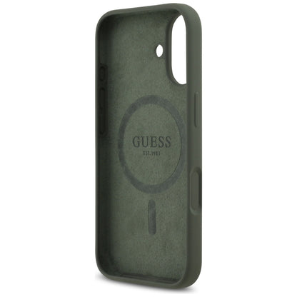 Futrola MagSafe za Apple iPhone 17, Guess, Triangle Logo, Kaki