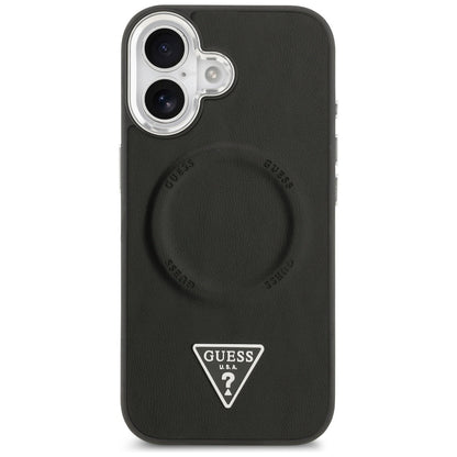 MagSafe futrola za Apple iPhone 17, Guess, Triangle Logo, Crno Srebrna
