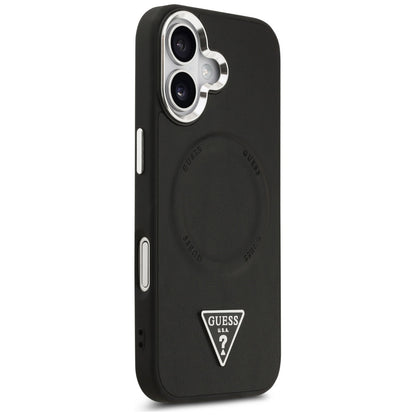 MagSafe futrola za Apple iPhone 17, Guess, Triangle Logo, Crno Srebrna