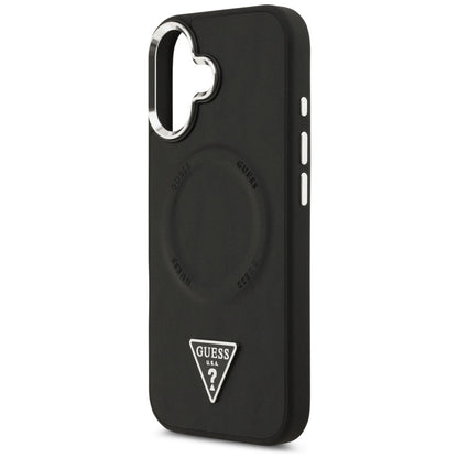 MagSafe futrola za Apple iPhone 17, Guess, Triangle Logo, Crno Srebrna