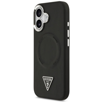 MagSafe futrola za Apple iPhone 17, Guess, Triangle Logo, Crno Srebrna
