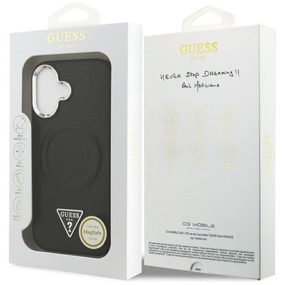 MagSafe futrola za Apple iPhone 17, Guess, Triangle Logo, Crno Srebrna