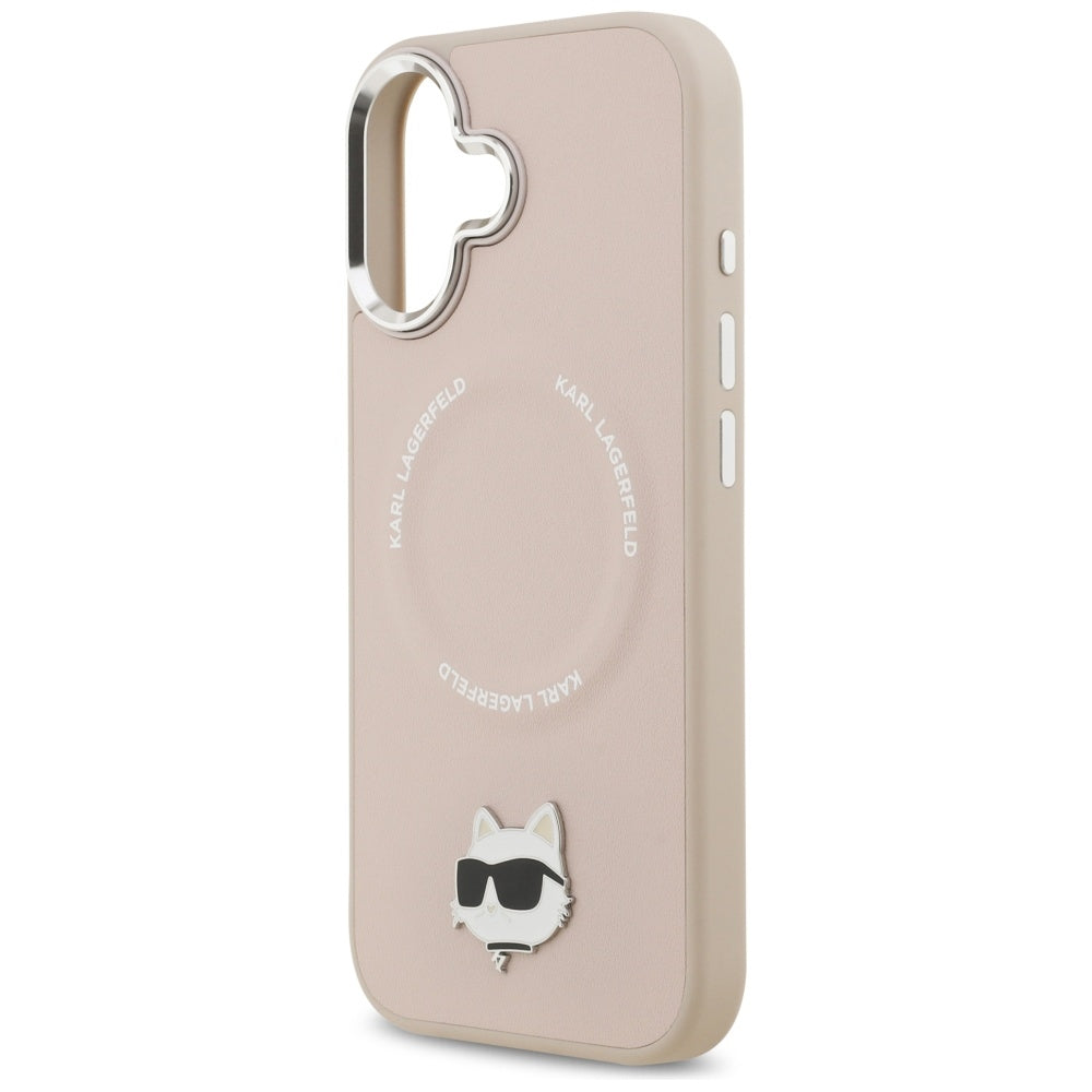 MagSafe futrola za Apple iPhone 17, Karl Lagerfeld, Choupette Pin, Roza