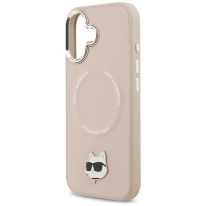 MagSafe futrola za Apple iPhone 17, Karl Lagerfeld, Choupette Pin, Roza
