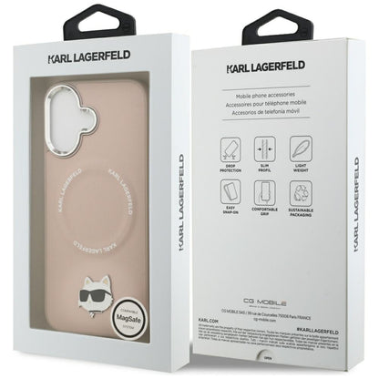 MagSafe futrola za Apple iPhone 17, Karl Lagerfeld, Choupette Pin, Roza
