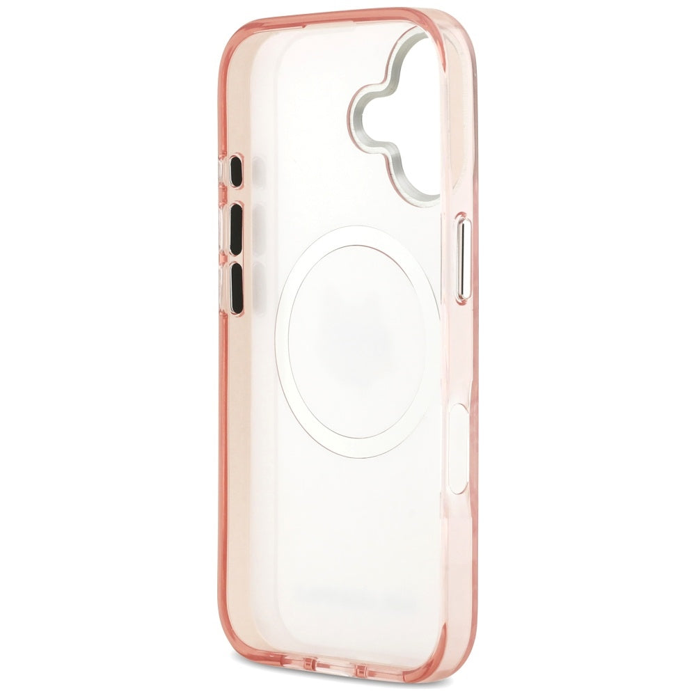 Husa MagSafe za Apple iPhone 17, Karl Lagerfeld, IML Choupette`s Head, Roza