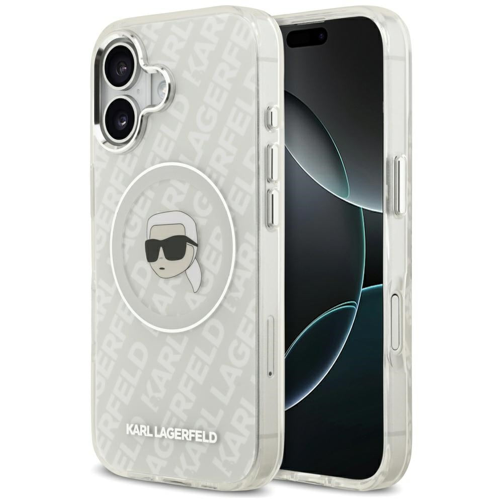 Futrola MagSafe za Apple iPhone 17, Karl Lagerfeld, IML Karl`s Head, Siva