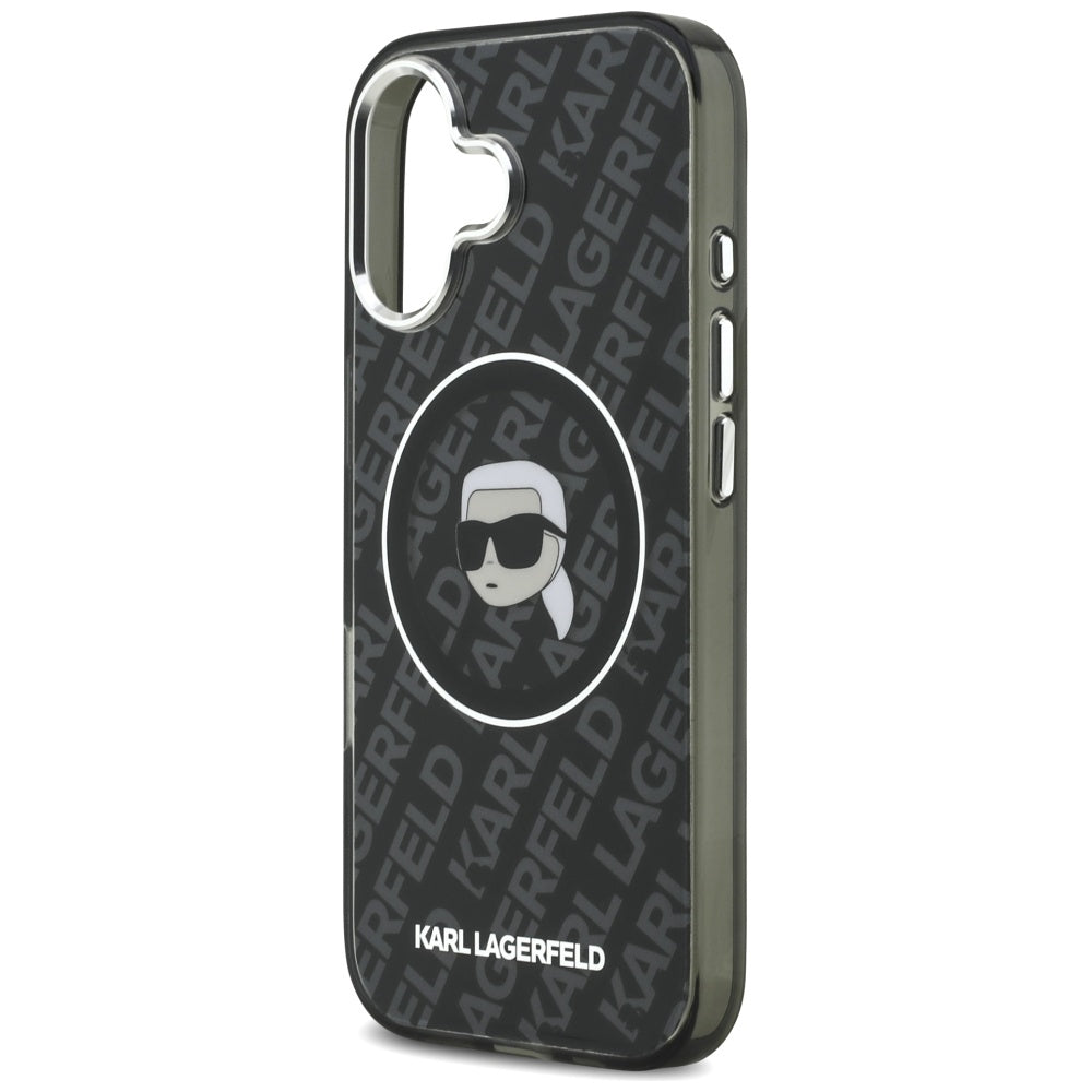 MagSafe futrola za Apple iPhone 17, Karl Lagerfeld, IML Karl`s Head, Crna