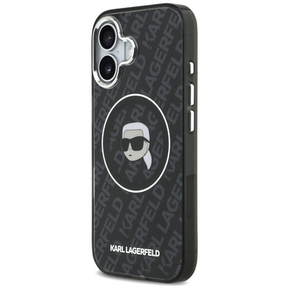 MagSafe futrola za Apple iPhone 17, Karl Lagerfeld, IML Karl`s Head, Crna