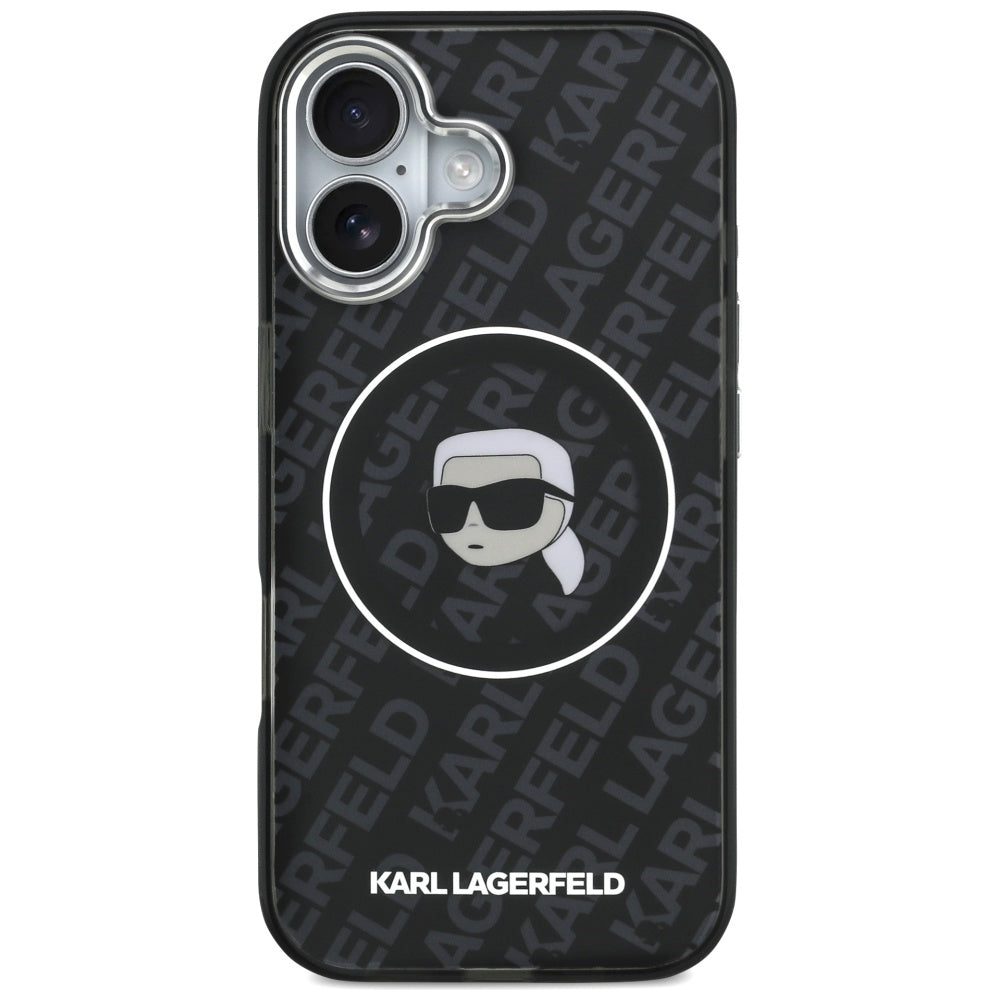 MagSafe futrola za Apple iPhone 17, Karl Lagerfeld, IML Karl`s Head, Crna