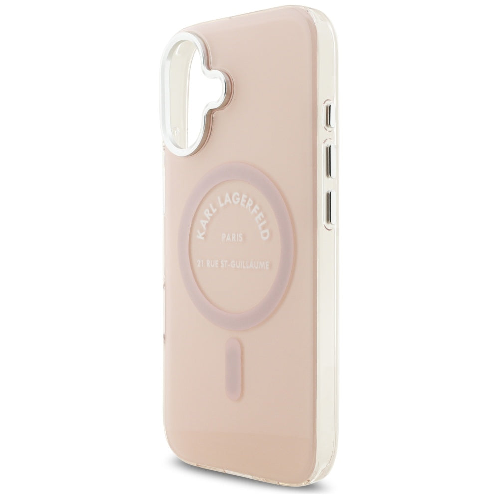 Futrola MagSafe za Apple iPhone 17, Karl Lagerfeld, IML Logo RSG, Roza