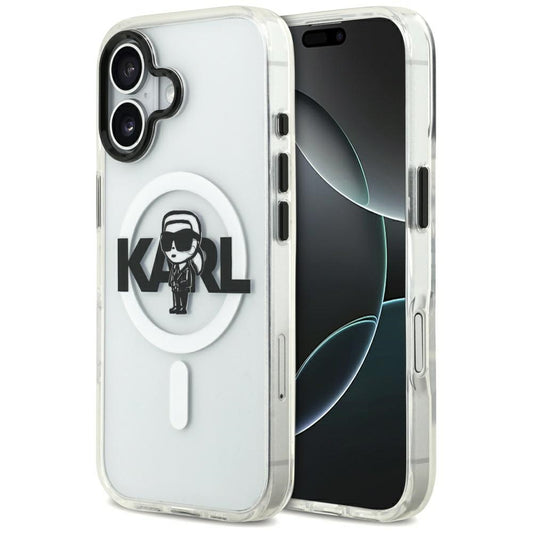 MagSafe futrola za Apple iPhone 17, Karl Lagerfeld, IML Sketch Logo Karl, Prozirna