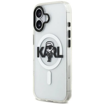 MagSafe futrola za Apple iPhone 17, Karl Lagerfeld, IML Sketch Logo Karl, Prozirna