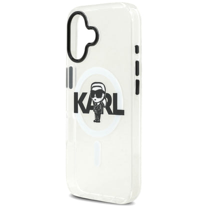 MagSafe futrola za Apple iPhone 17, Karl Lagerfeld, IML Sketch Logo Karl, Prozirna