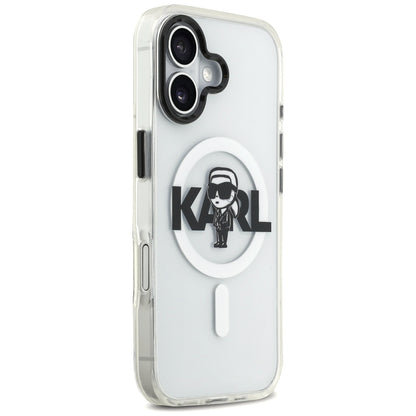 MagSafe futrola za Apple iPhone 17, Karl Lagerfeld, IML Sketch Logo Karl, Prozirna