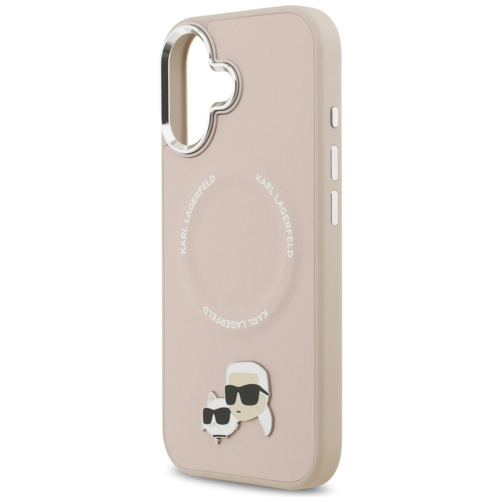 Futrola MagSafe za Apple iPhone 17, Karl Lagerfeld, Karl & Choupette Pins, Roza