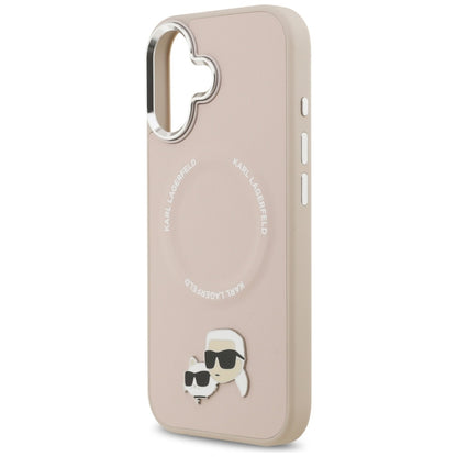Futrola MagSafe za Apple iPhone 17, Karl Lagerfeld, Karl & Choupette Pins, Roza