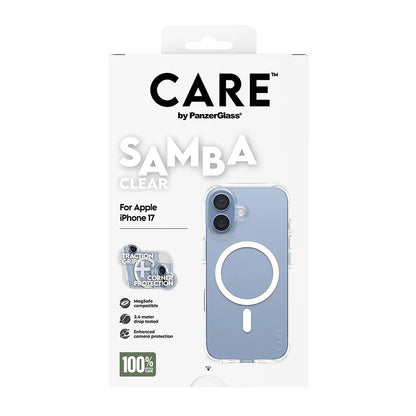 Futrola MagSafe za Apple iPhone 17, PanzerGlass, Modno Osjetljiva, Bijela Prozirna