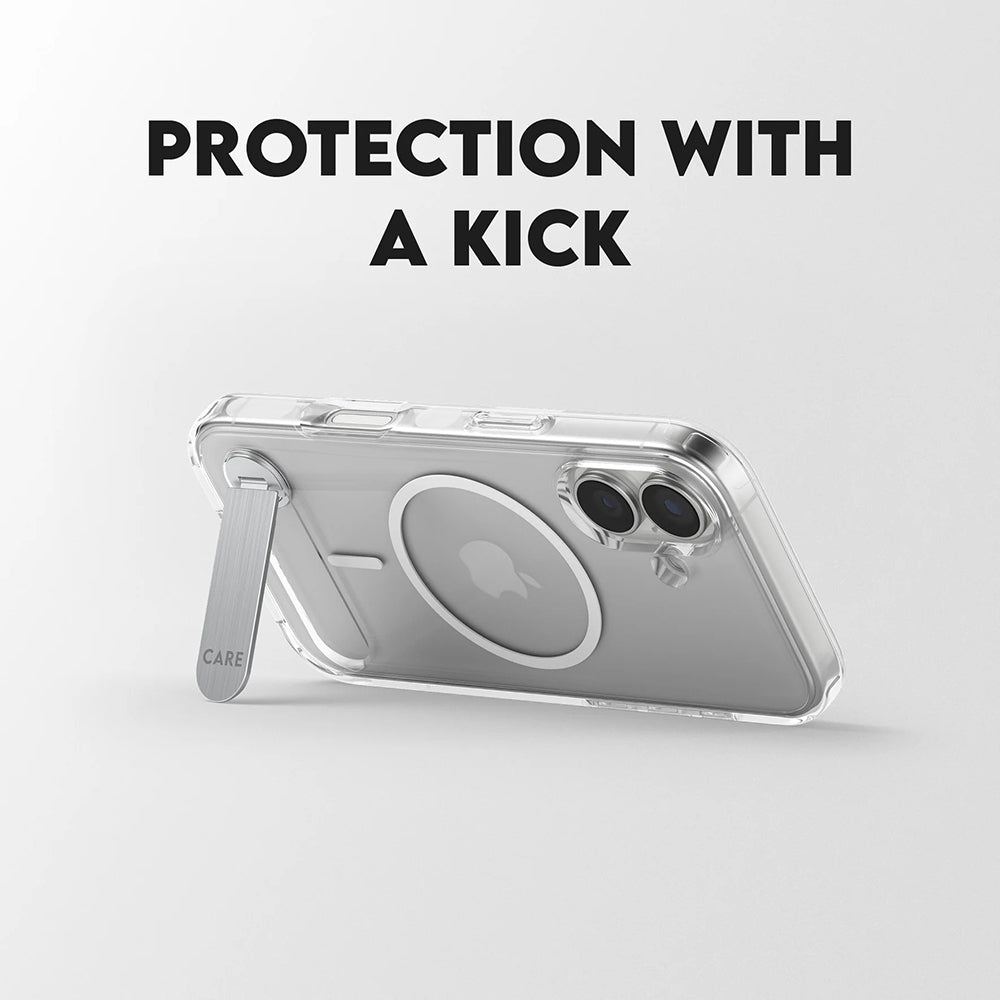 Futrola MagSafe za Apple iPhone 17, PanzerGlass, Care Feature Kickstand, Prozirna