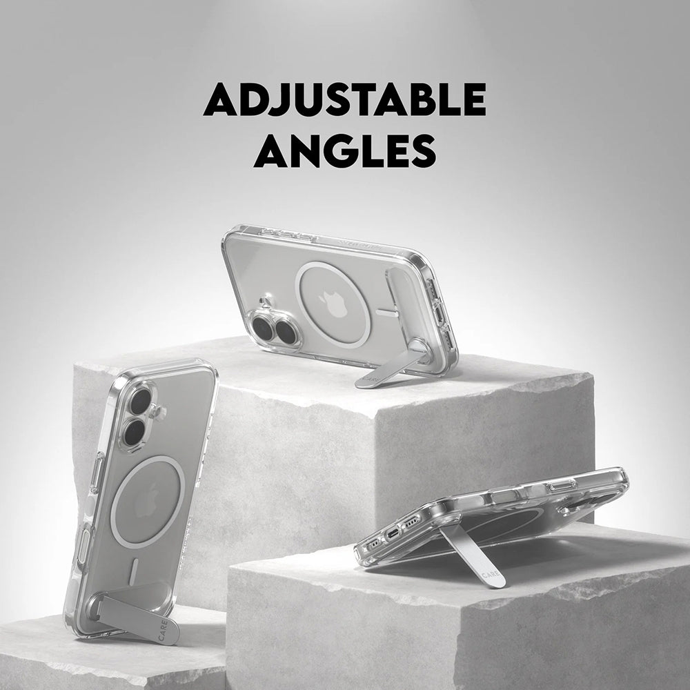 Futrola MagSafe za Apple iPhone 17, PanzerGlass, Care Feature Kickstand, Prozirna