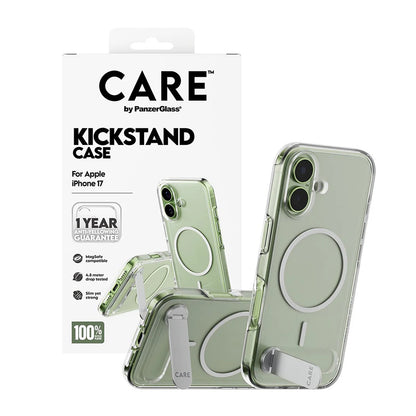 Futrola MagSafe za Apple iPhone 17, PanzerGlass, Care Feature Kickstand, Prozirna