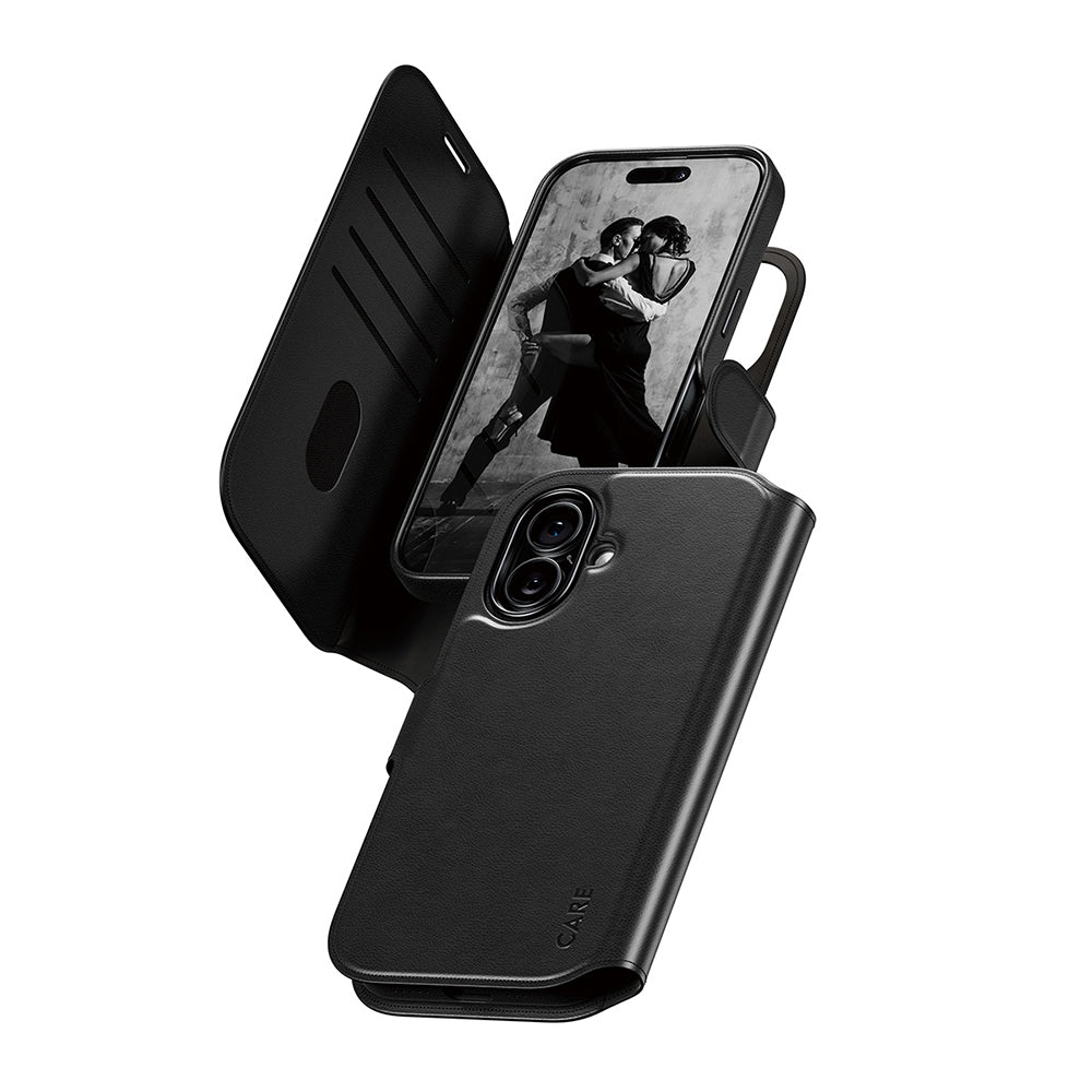 Futrola MagSafe za Apple iPhone 17, PanzerGlass, Care Feature Tango Two-in-One, Crna