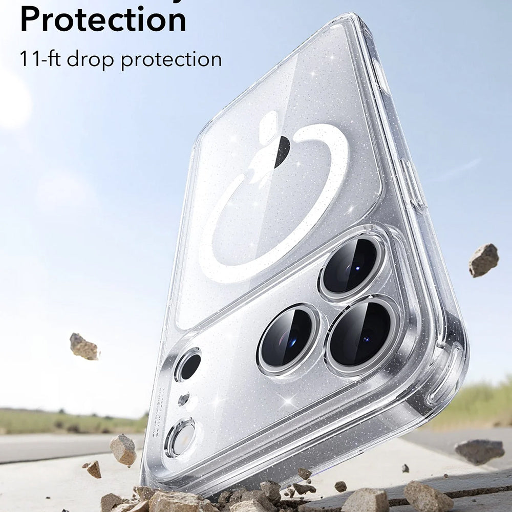 Futrola MagSafe za Apple iPhone 17 Pro, ESR, Classic Hybrid Shimmer, Prozirna