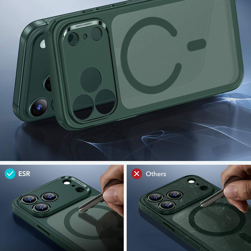 Futrola MagSafe za Apple iPhone 17 Pro, ESR, Classic Hybrid, Satinirano Zelena