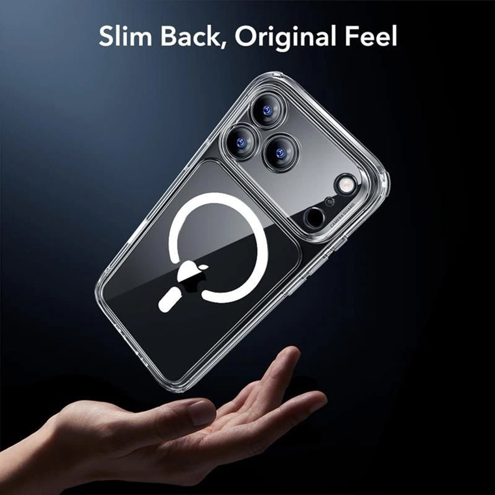 Futrola MagSafe za Apple iPhone 17 Pro, ESR, Classic Hybrid sa zaštitnikom ekrana, Prozirna