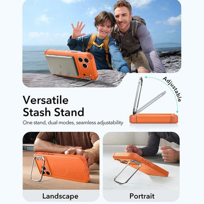 Futrola MagSafe za Apple iPhone 17 Pro, ESR, Cyber Armor Kickstand, Narančasta