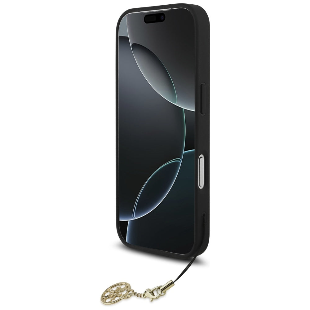 MagSafe futrola za Apple iPhone 17 Pro, Guess, 4G Charm Cradle, Crna