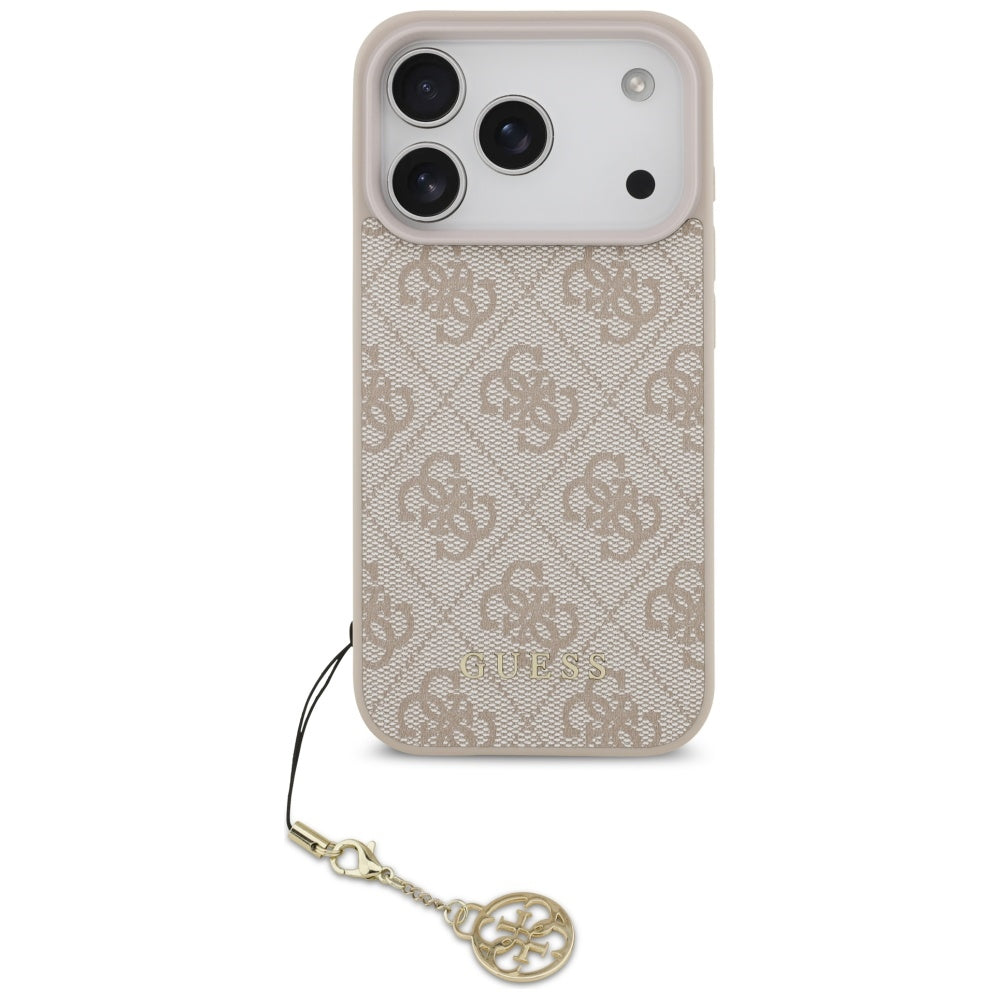 MagSafe futrola za Apple iPhone 17 Pro, Guess, 4G Charm Cradle, Roza
