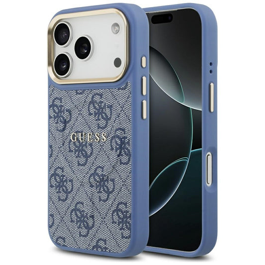 MagSafe futrola za Apple iPhone 17 Pro, Guess, 4G Classic, Plava