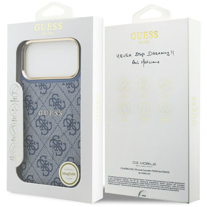 MagSafe futrola za Apple iPhone 17 Pro, Guess, 4G Classic, Plava