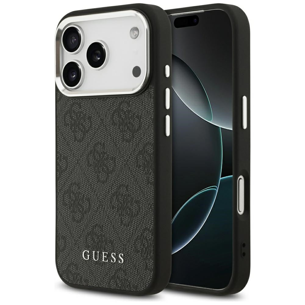 MagSafe futrola za Apple iPhone 17 Pro, Guess, 4G Classic Logo, Crna