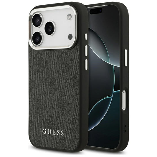 MagSafe futrola za Apple iPhone 17 Pro, Guess, 4G Classic Logo, Crna
