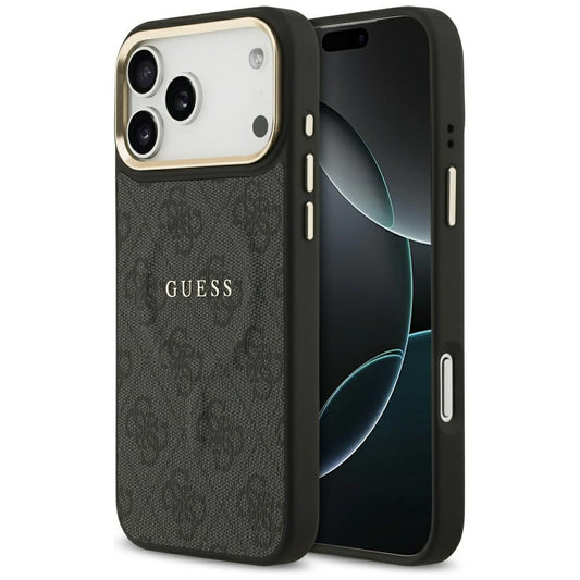 MagSafe futrola za Apple iPhone 17 Pro, Guess, 4G Classic, Crna