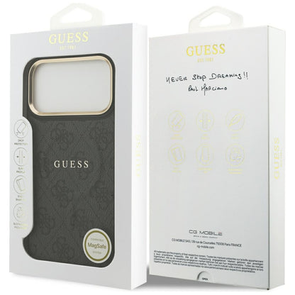 MagSafe futrola za Apple iPhone 17 Pro, Guess, 4G Classic, Crna