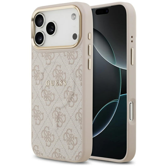 MagSafe futrola za Apple iPhone 17 Pro, Guess, 4G Classic, Roza