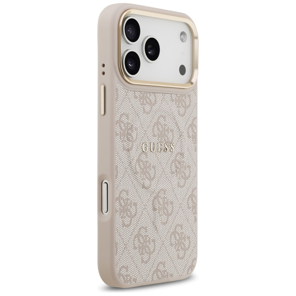 MagSafe futrola za Apple iPhone 17 Pro, Guess, 4G Classic, Roza