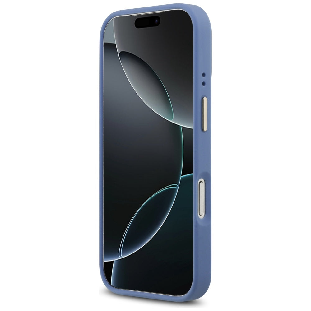 MagSafe futrola za Apple iPhone 17 Pro, Guess, 4G Strass Logo, Plava